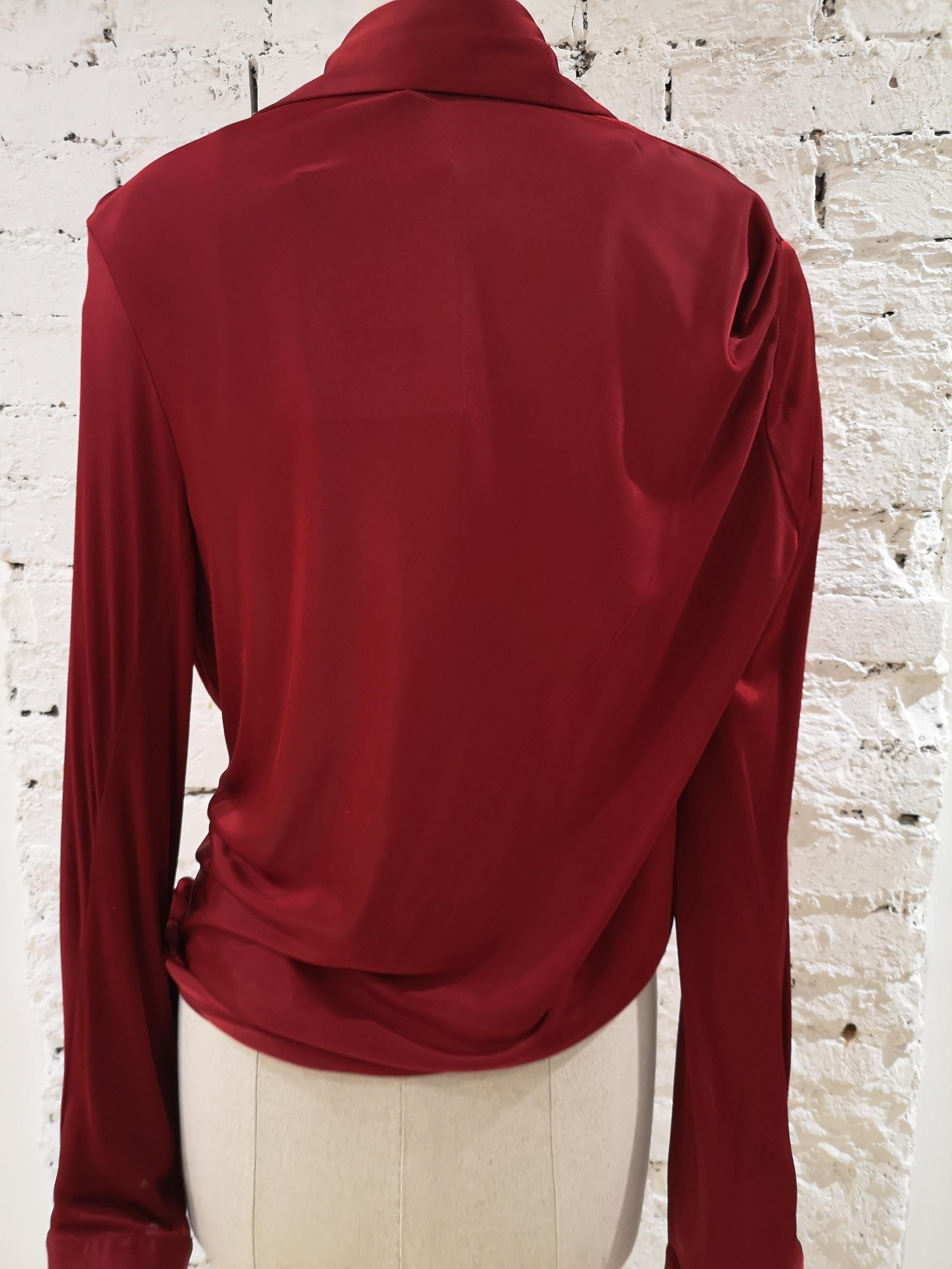 Gucci Red Viscose Shirt 4
