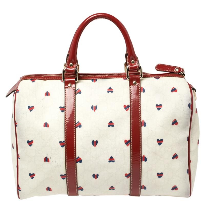 gucci bag with heart logo