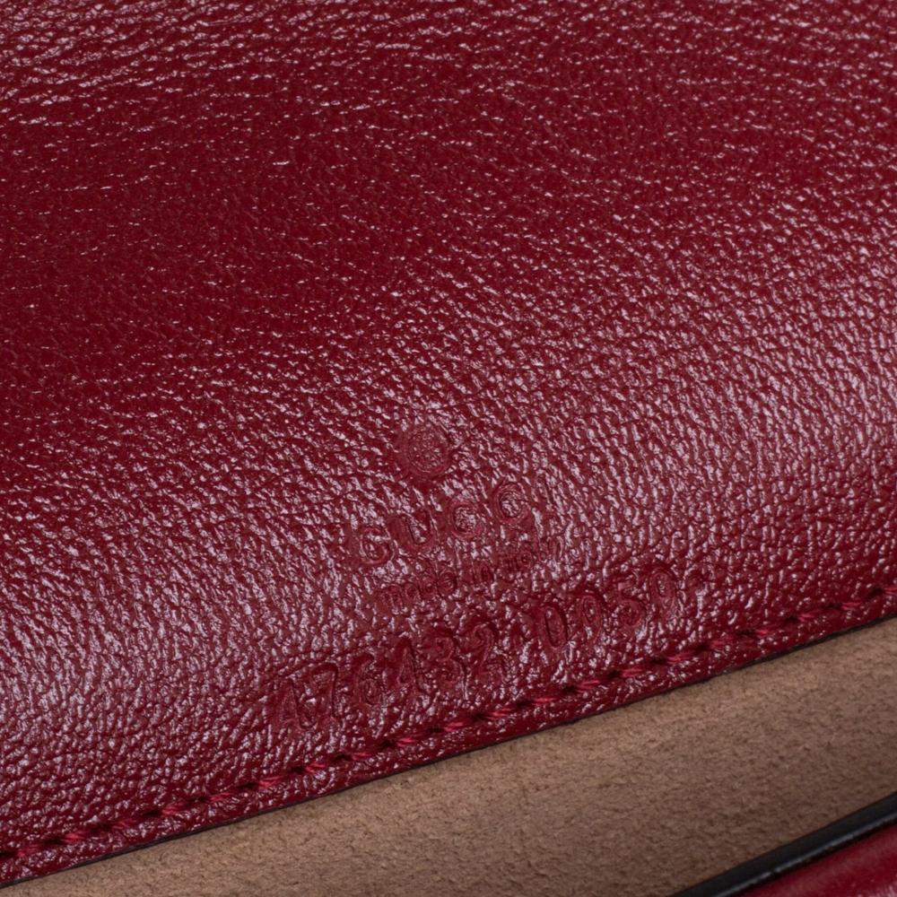 Gucci Red/White Tweed and Leather Mini Dionysus Crossbody Bag 1