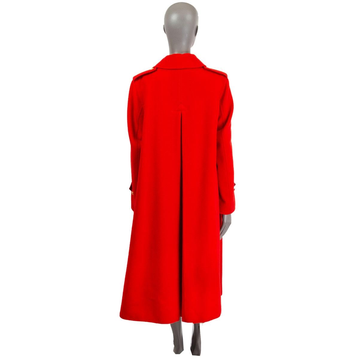 GUCCI Rote Wollmanteljacke in Übergröße 46 für Herren und Damen XL 3