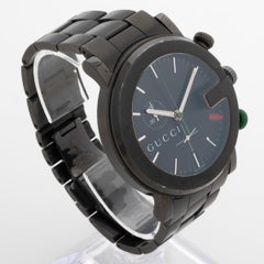 Gucci Ref 101M Chronograph Wristwatch, Black PVD, Stainless Steel, with Box