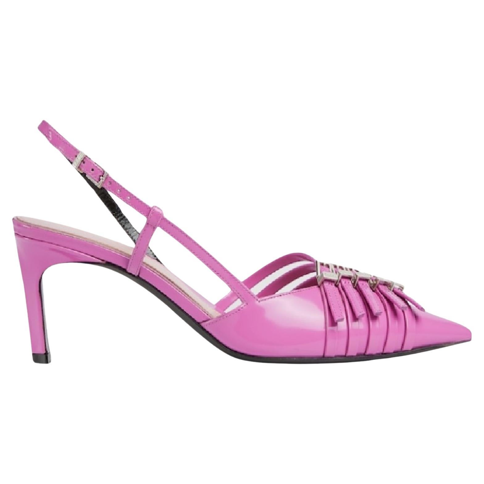 Gucci Regent Schnallen Slingback Pumps Größe 38