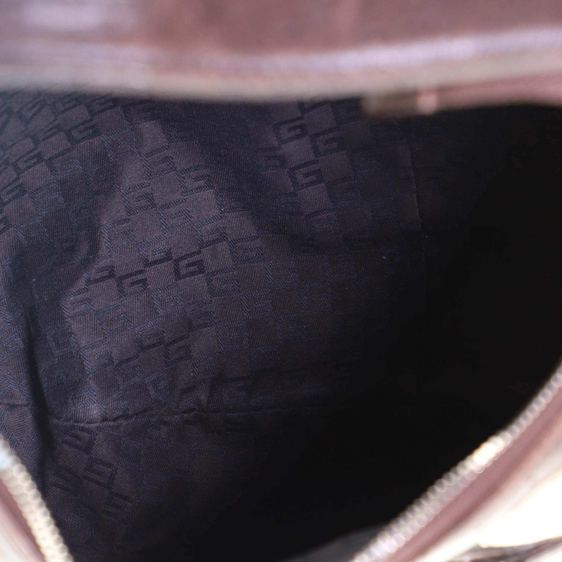 Gucci Reins Web Hobo Canvas Large In Good Condition In NY, NY