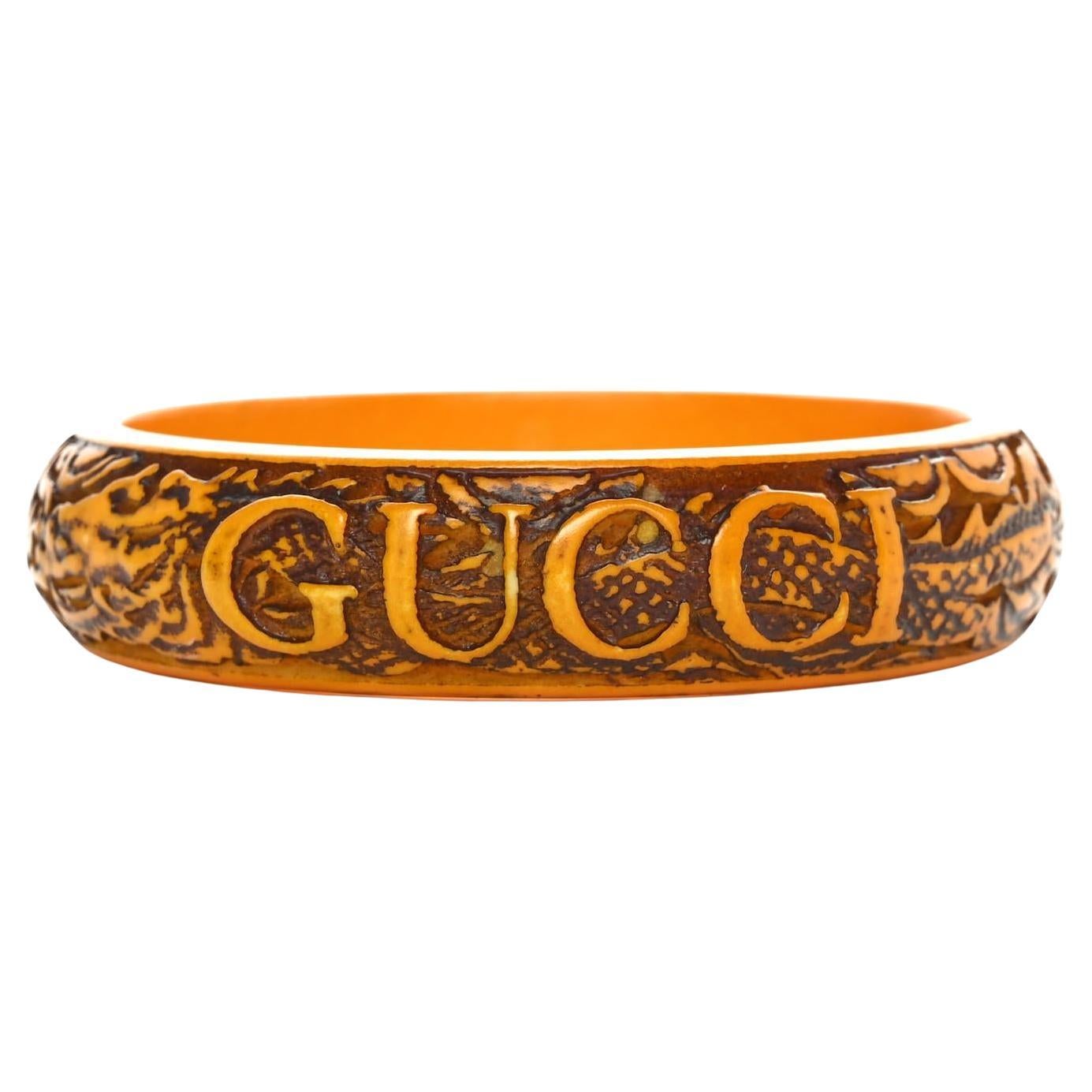 Pulsera GUCCI Flora S Giallo de resina en venta