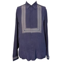 Gucci Resort 2014 Tile Pattern Silk Twill Shirt Slim fit 41 / 16 Made in Italy