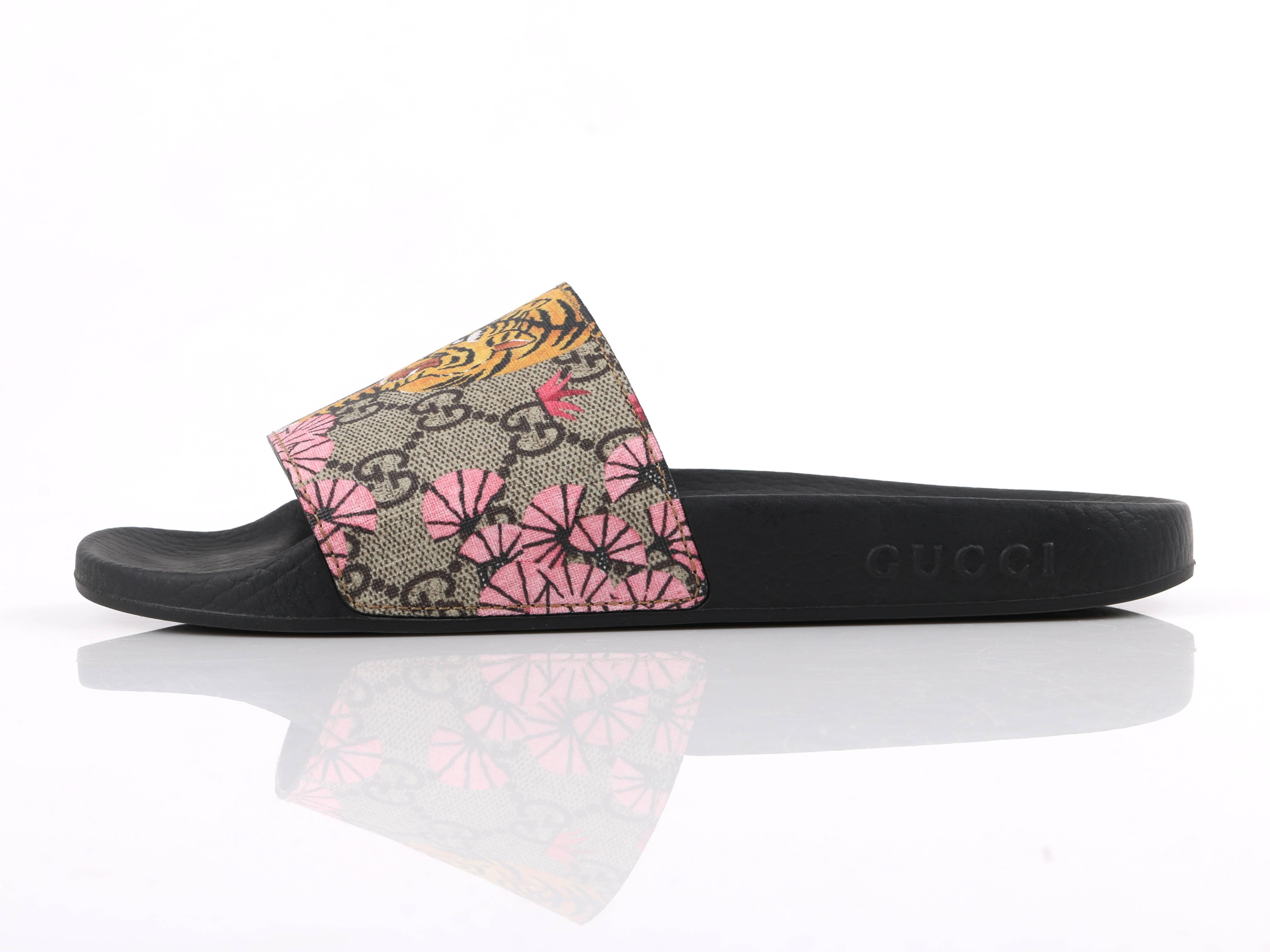 gucci tiger slides women's