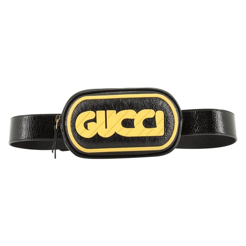 Gucci Retro Logo Belt Bag Patent at 1stDibs