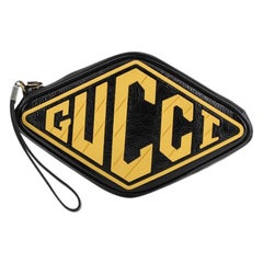 Gucci Retro Logo Wristlet Patent 