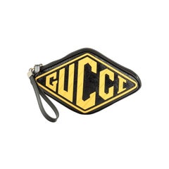 Gucci Retro Logo Wristlet Patent