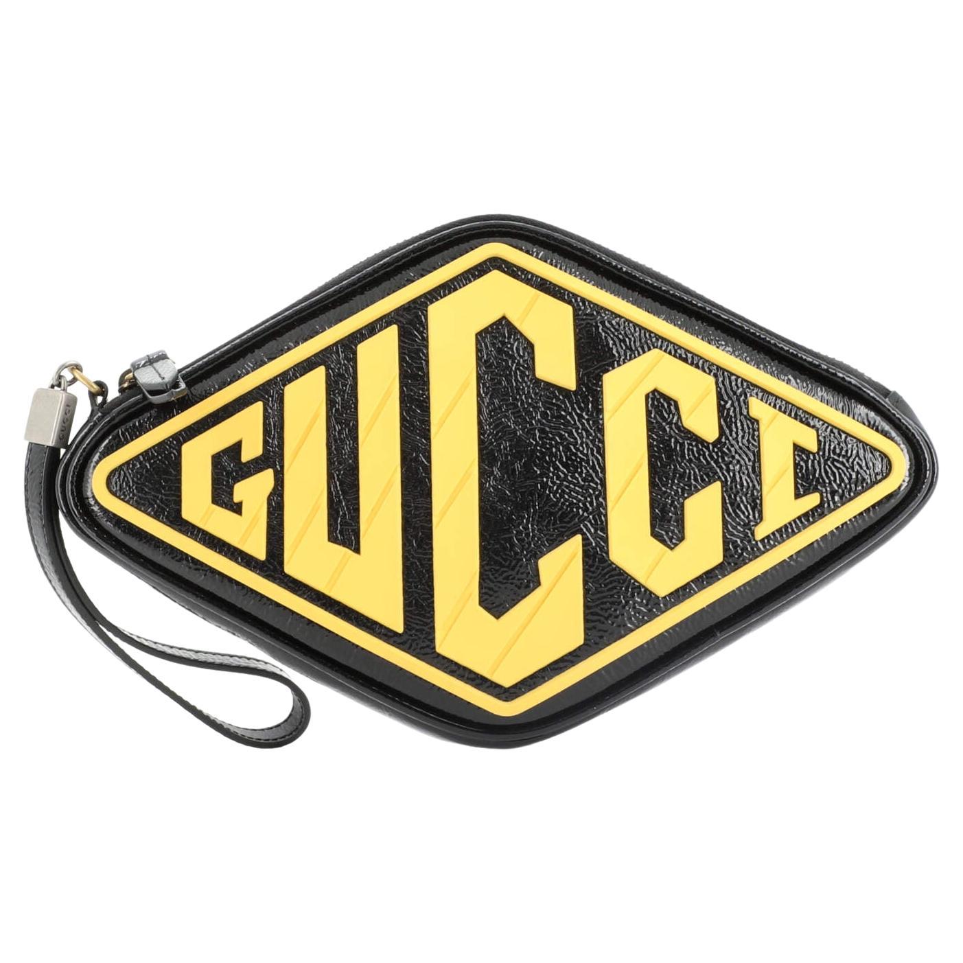 Gucci Retro Logo Wristlet Pouch Patent For Sale