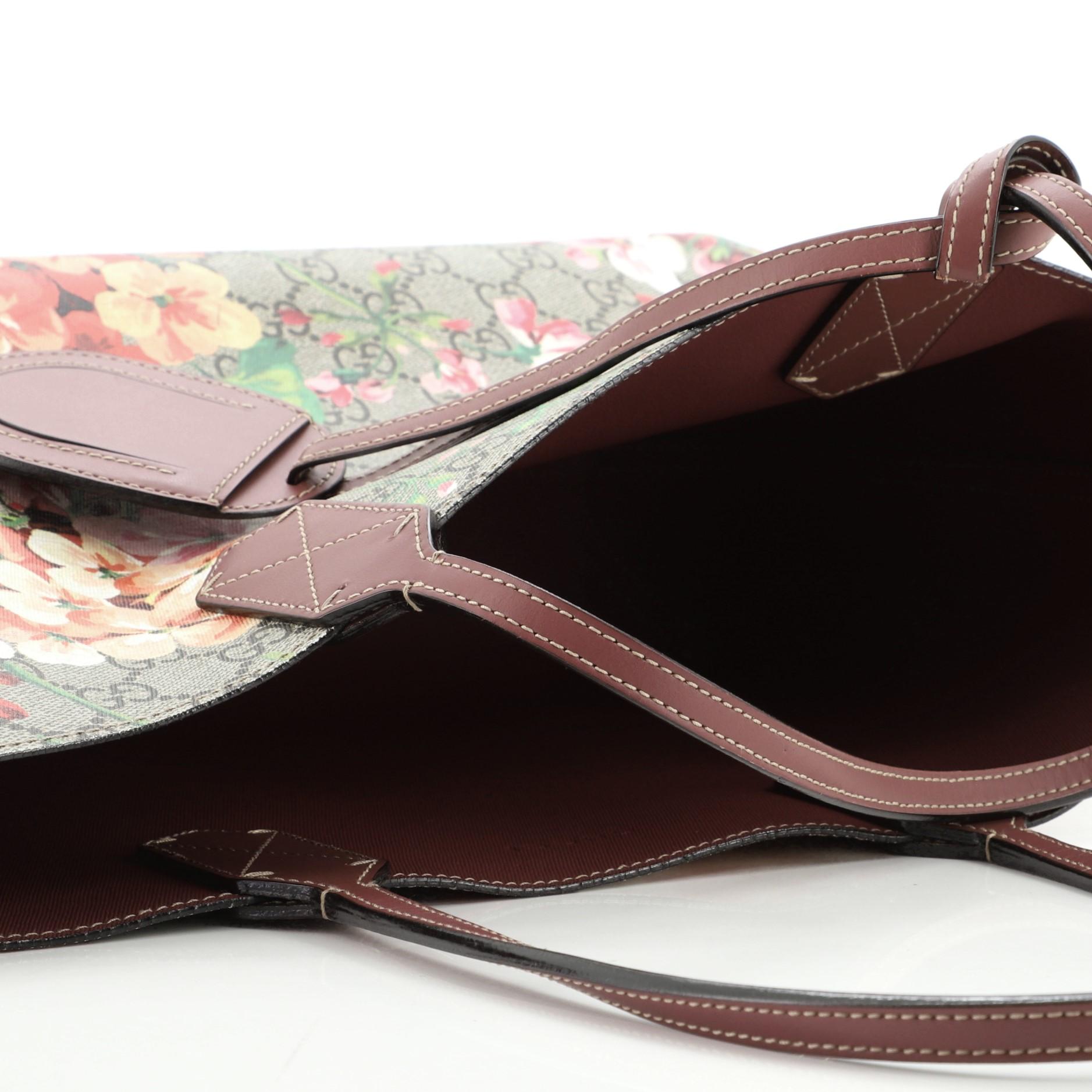 Gucci Wendbare Tote Blooms GG Druck Leder Klein 3