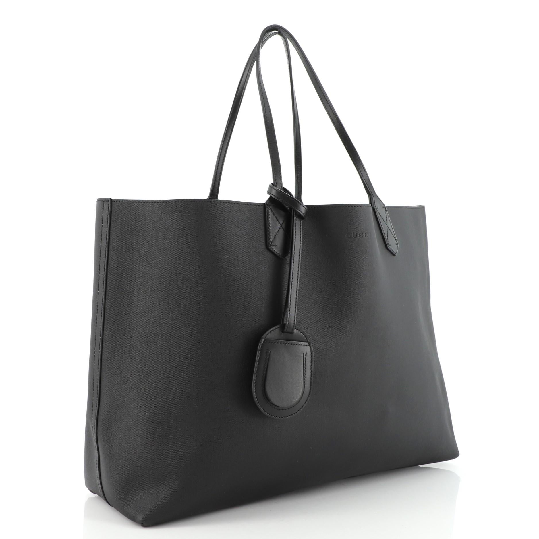 Gucci black reversible tote deals
