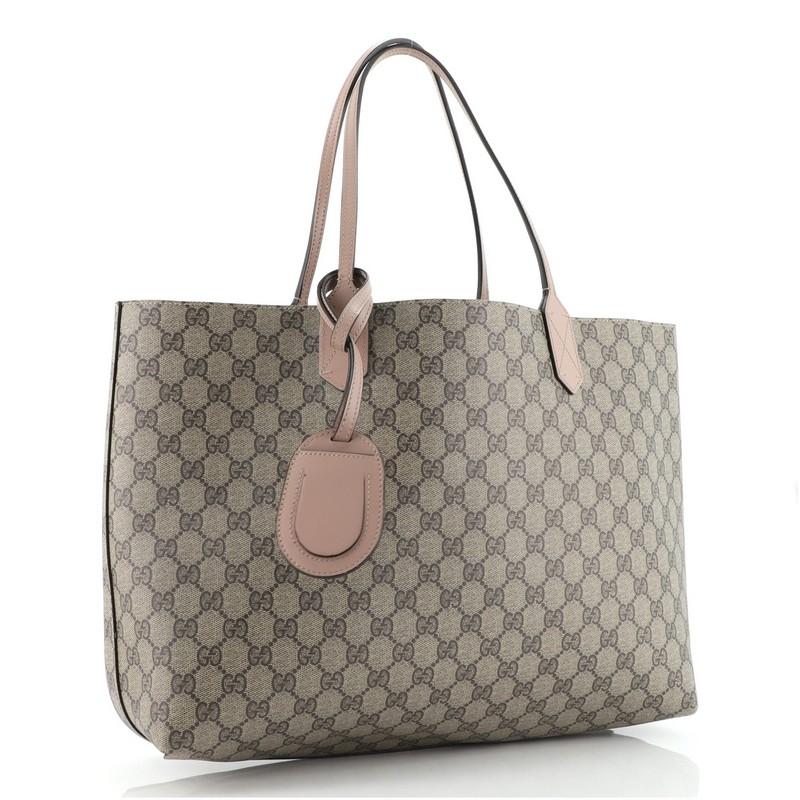 Gucci Reversible Tote GG Print Leather Medium at 1stDibs gucci