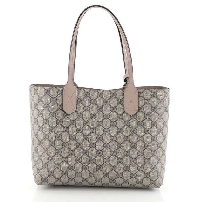 Gucci Reversible Tote GG Print Leather Small at 1stDibs