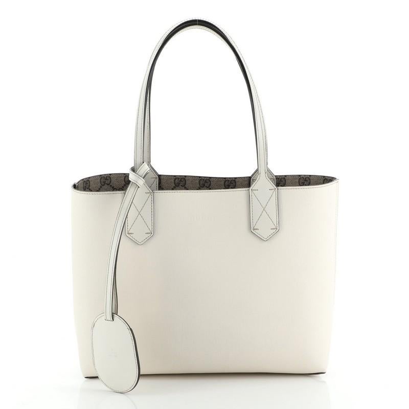 Gucci Reversible Tote GG Print Leder Klein 1