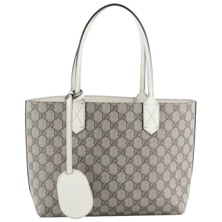 Gucci Reversible Tote GG Print Leather Small at 1stDibs | reversible gg  leather tote, gucci pendant