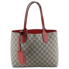 Gucci Reversible Tote GG Print Leather Small 
