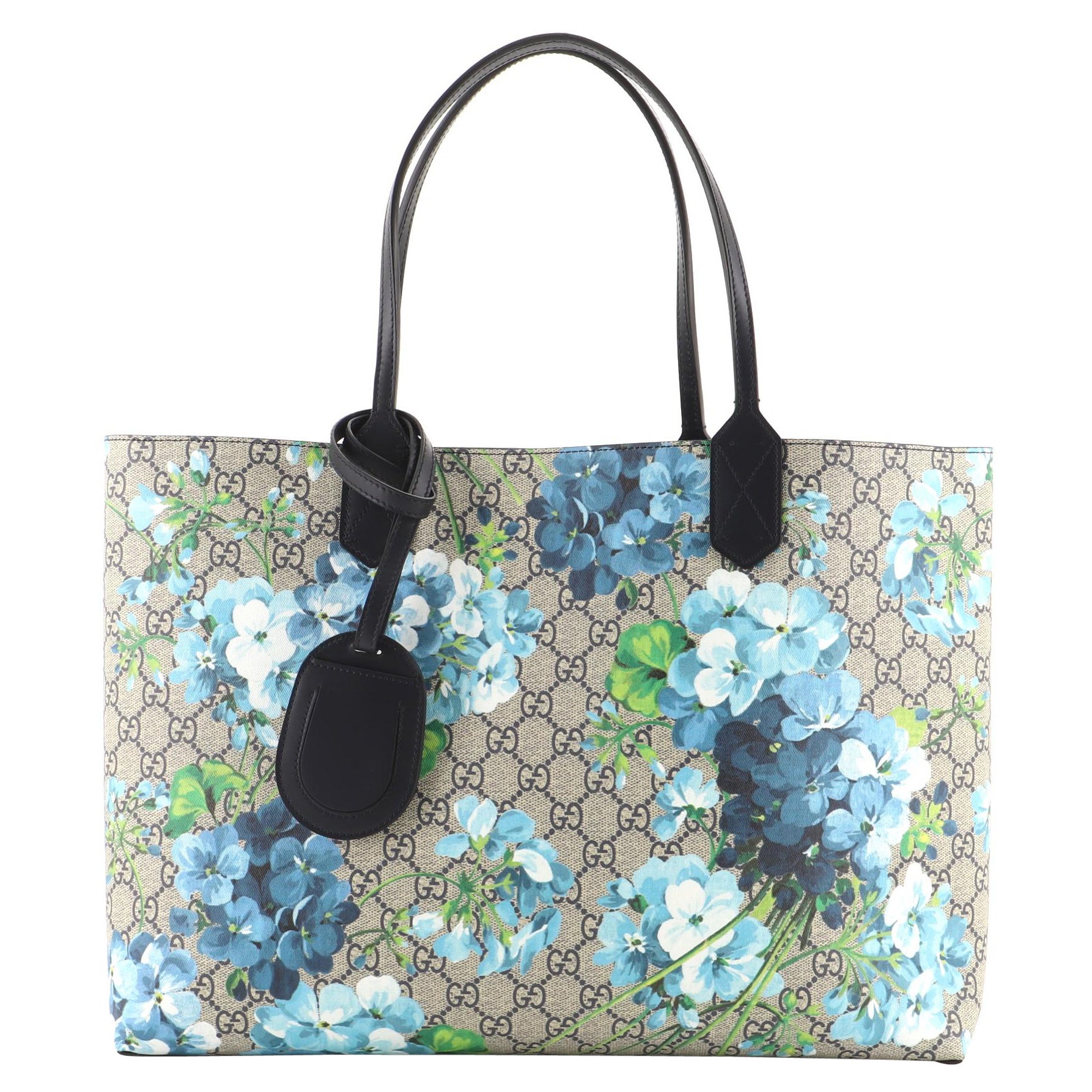 Gucci Reversible Tote (Outlet) Blooms GG Print Leather Medium