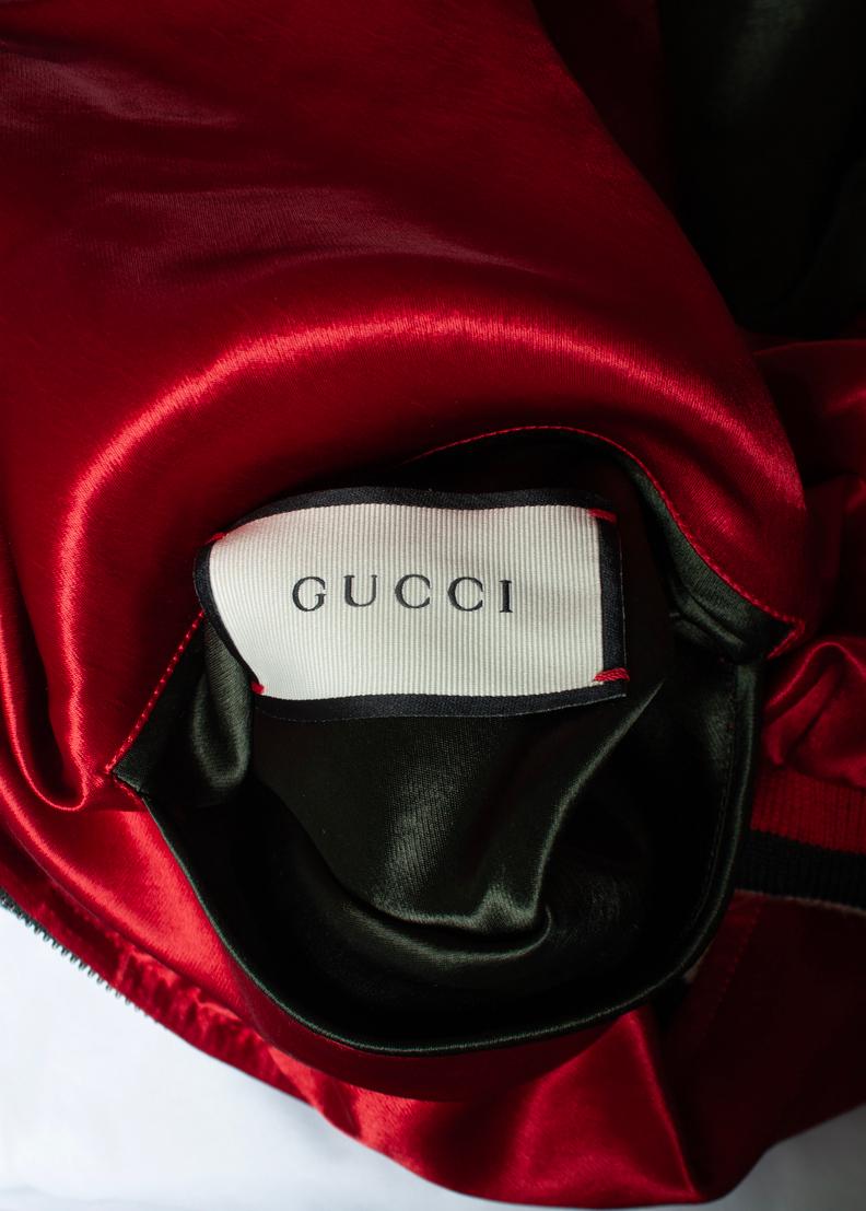 Gucci, bomber varsity reversibile con tigre 6