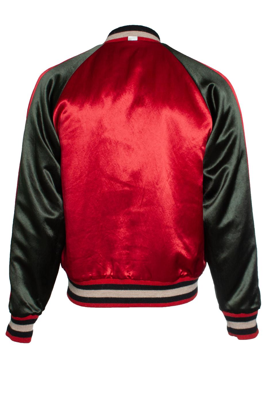 Gucci, bomber varsity reversibile con tigre In condizioni ottime a AMSTERDAM, NL
