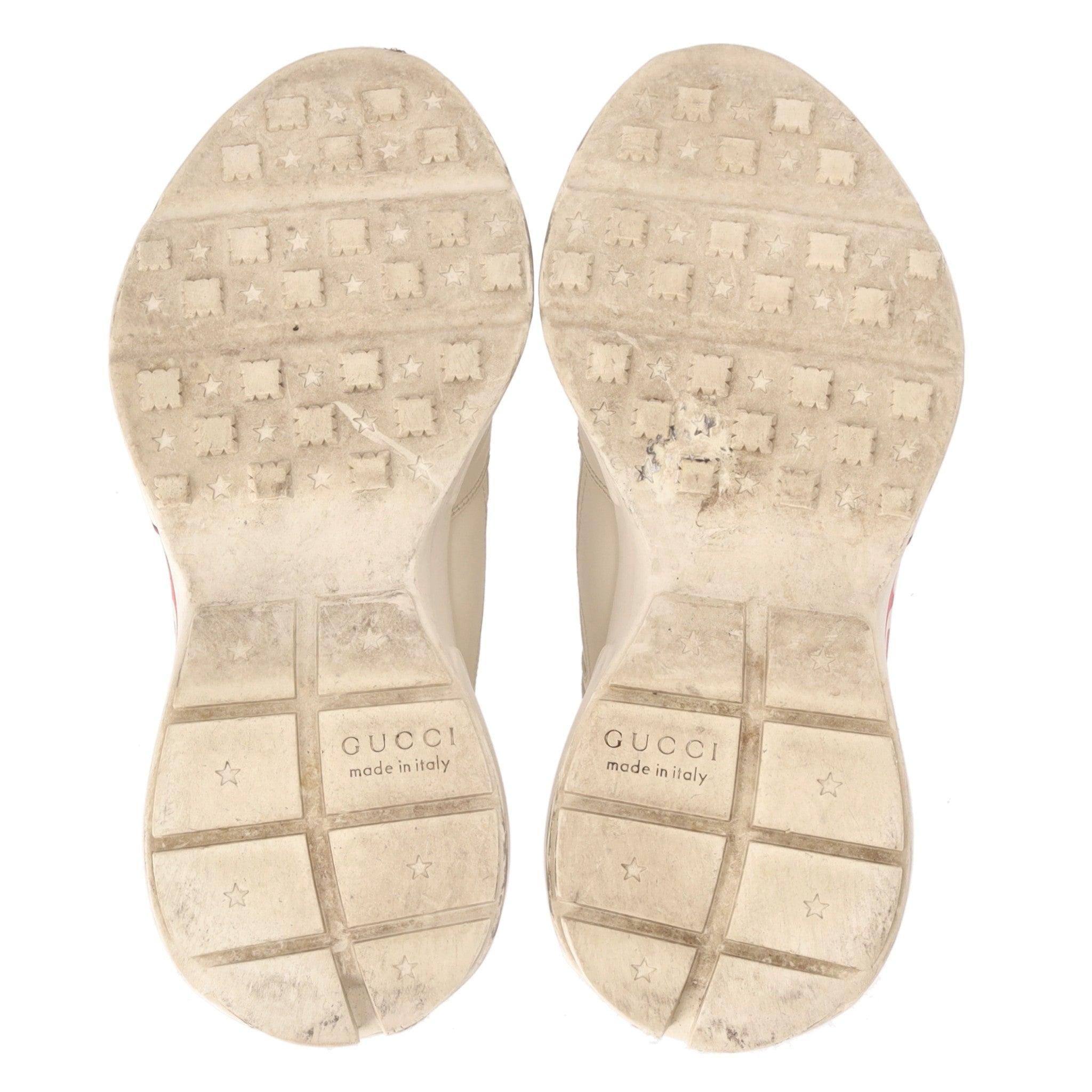 Scarpe da ginnastica in pelle Gucci Rhyton Apple in vendita 1