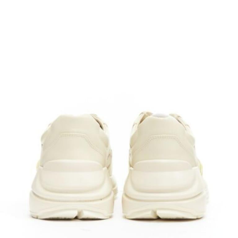Gucci Rhyton crème Baskets chunky en cuir imprimé tigre EU37.5 Pour femmes en vente