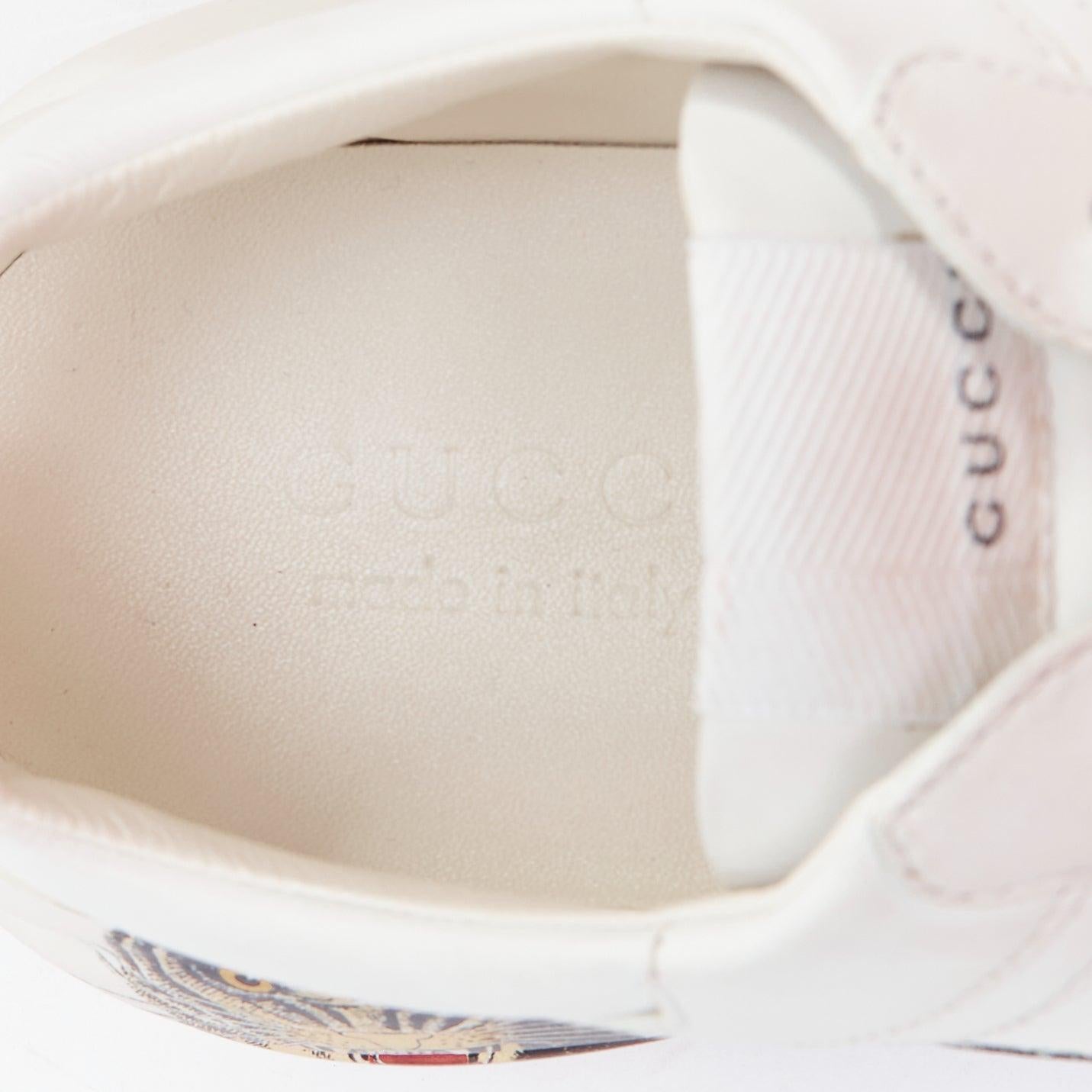 GUCCI Rhyton Tigers white triple head print leather chunky sneakers UK7 EU41 4
