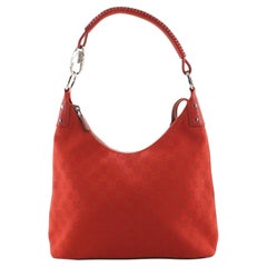 Gucci Ring Handle Zip Hobo GG Canvas Medium