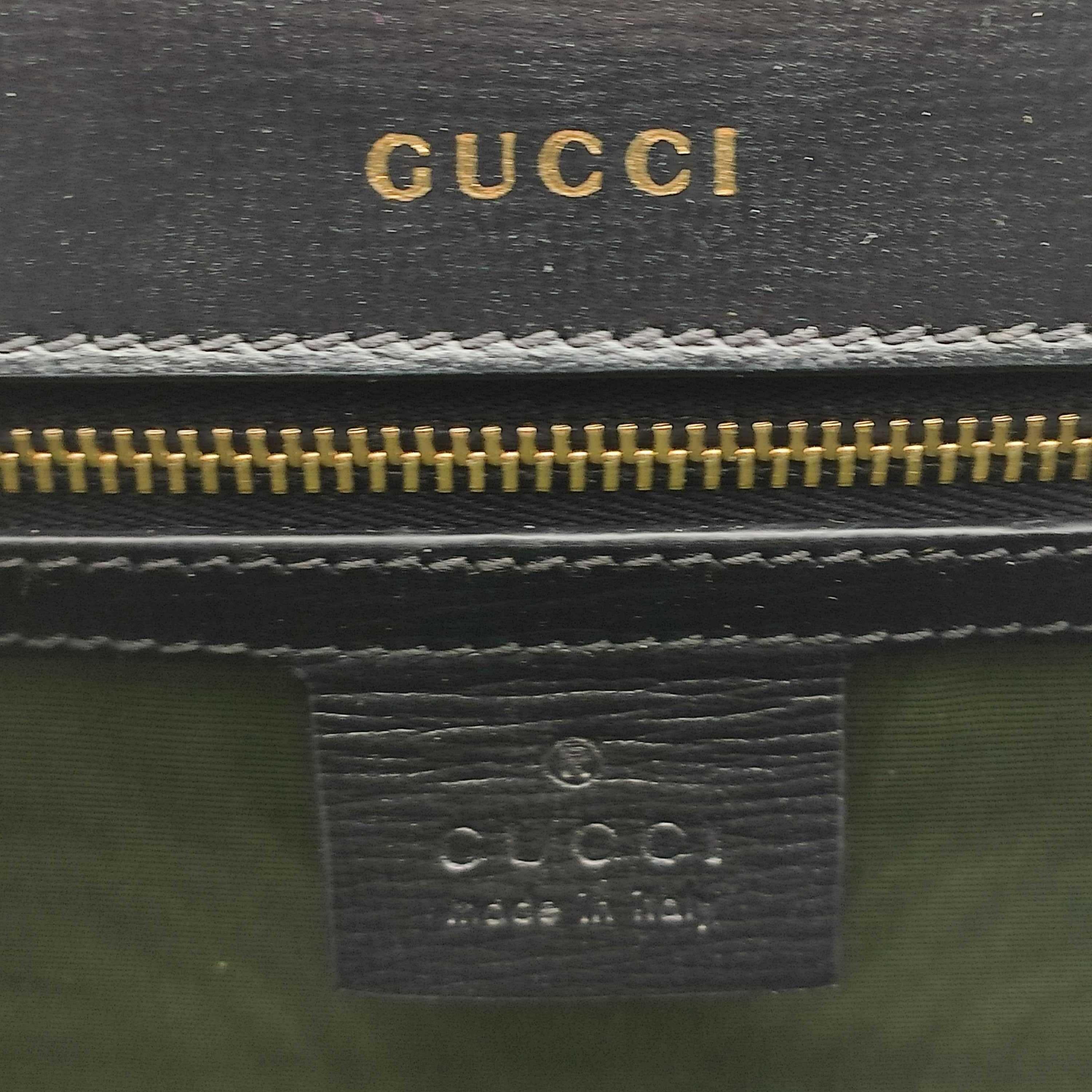 GUCCI Ring Shoulder bag in Black Leather 1