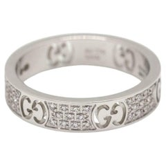 GUCCI Ring White Gold with Diamonds