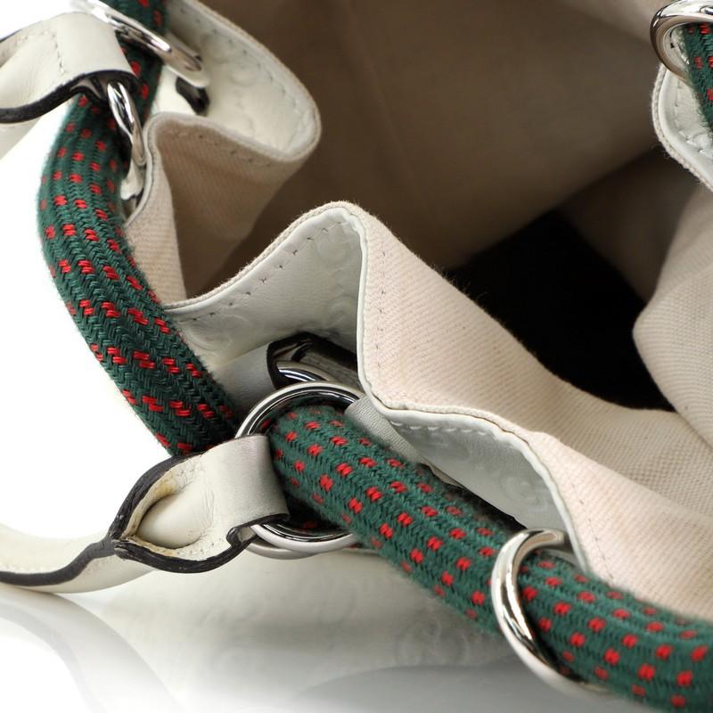 Gucci Riva Convertible Drawstring Sling Bag Guccissima Leather 1