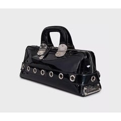 Gucci Romy Boston Black Leather Handbag