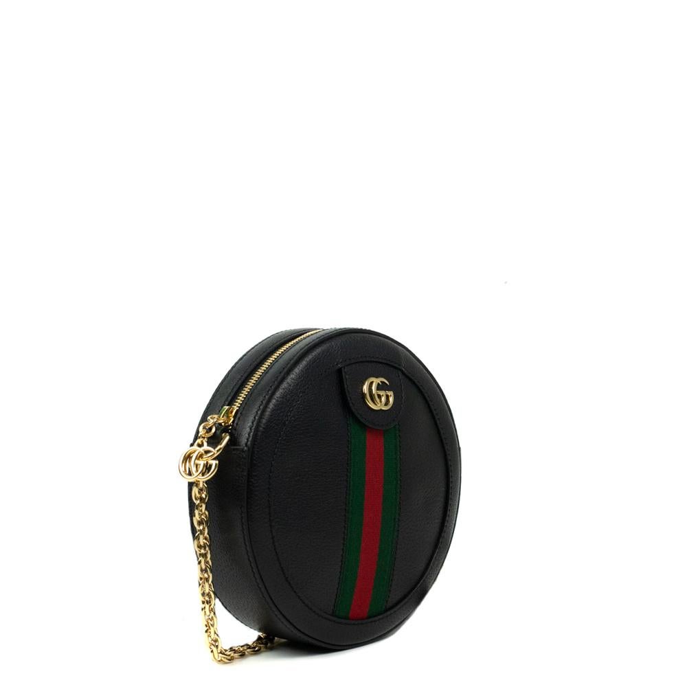 Gucci, Rond Ophidia in black leather at 1stDibs