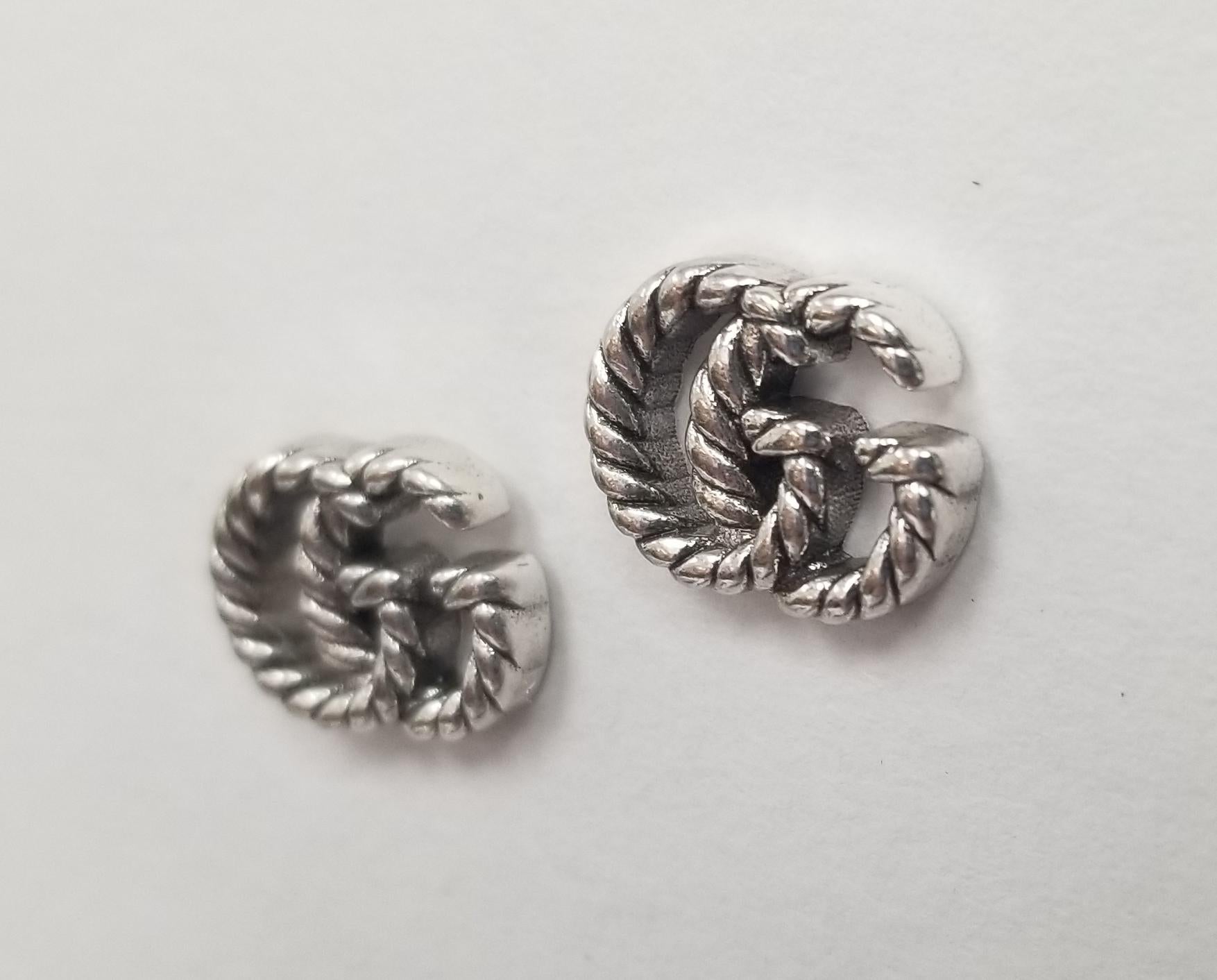  Specification
    Category Earrings
    Brand GUCCI
    Recipient For Her, For Him
    Earring Style Stud Earrings
    Brand Collections GG Marmont
    Metal Type Sterling Silver
