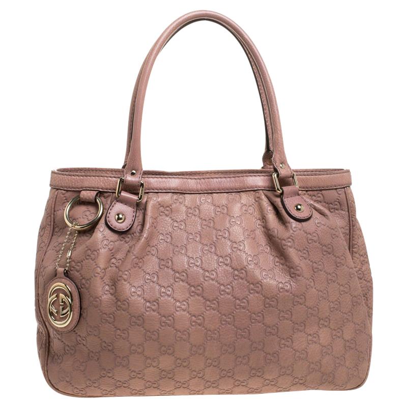 Gucci Rose Pink Guccissima Leather 