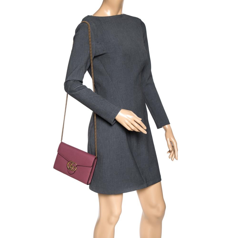 gucci wallet on chain pink