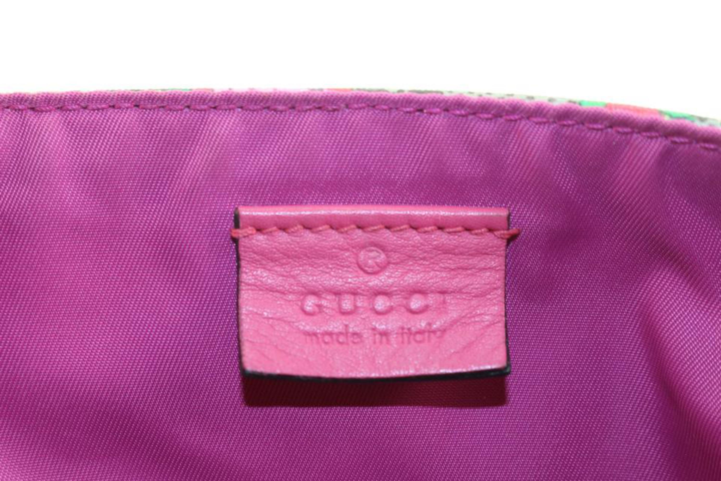 Gucci Roses Beige Monogram Supreme GG Rosebud Diaper Bag 43gk613s 6
