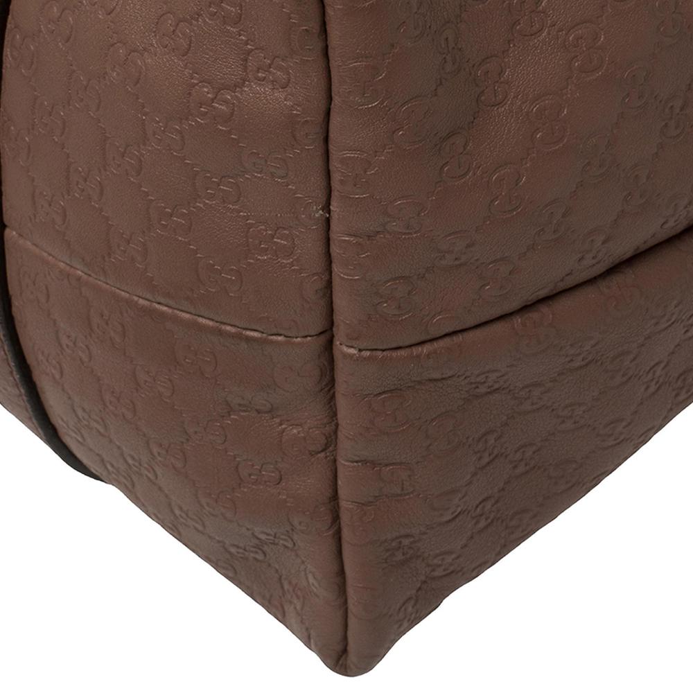 Gucci Rosewood Pink Microguccissima Leather Medium Nice Tote In Good Condition In Dubai, Al Qouz 2