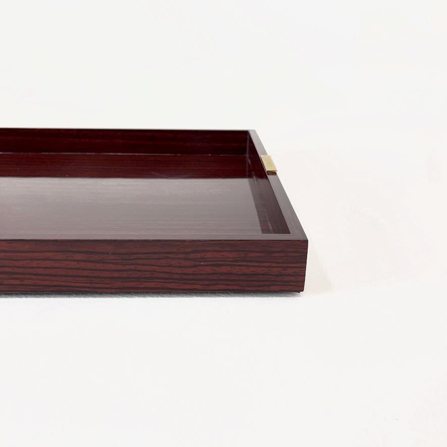 Mid-Century Modern Gucci Rosewood Tray, Italy 1970s For Sale