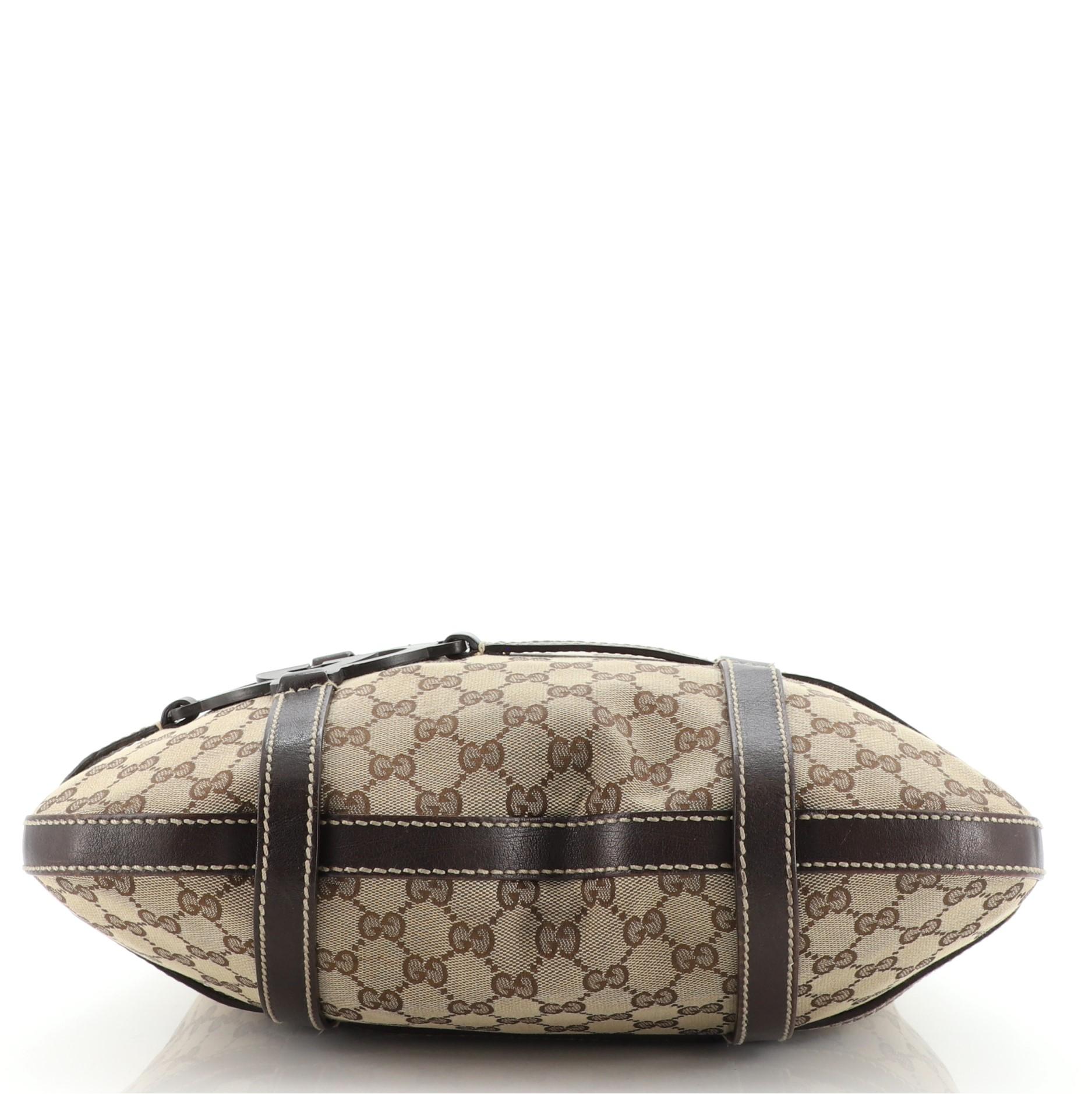 Gucci Royal Hobo GG Segeltuch mit Leder im Zustand „Relativ gut“ in NY, NY