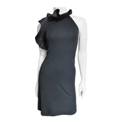 Gucci - Vestito con scollo a balze in seta