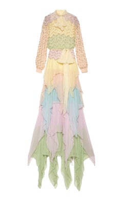 NEW Gucci Ruffled Gown Embellished with Pearls Rhinestones - Collectable