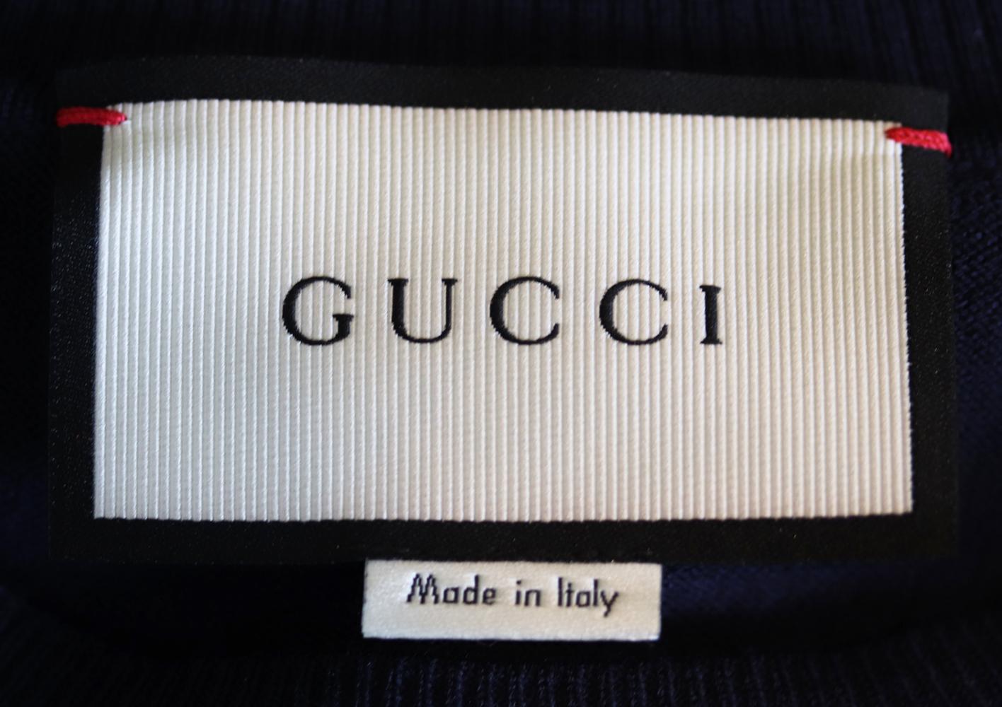 Women's Gucci Ruffled Metallic Merino Wool-Blend Sweater 