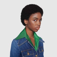 Boucles d'oreilles Gucci Running GG à motifs diagonales en or jaune 18 carats, YBD652219001