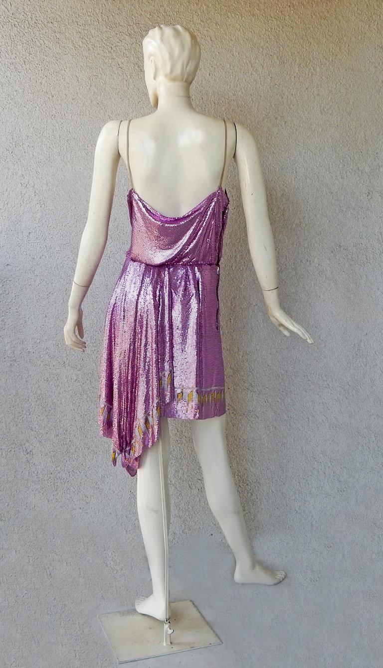 Gucci Runway 1920's Style Chain Mail Evening Dress In New Condition For Sale In Los Angeles, CA
