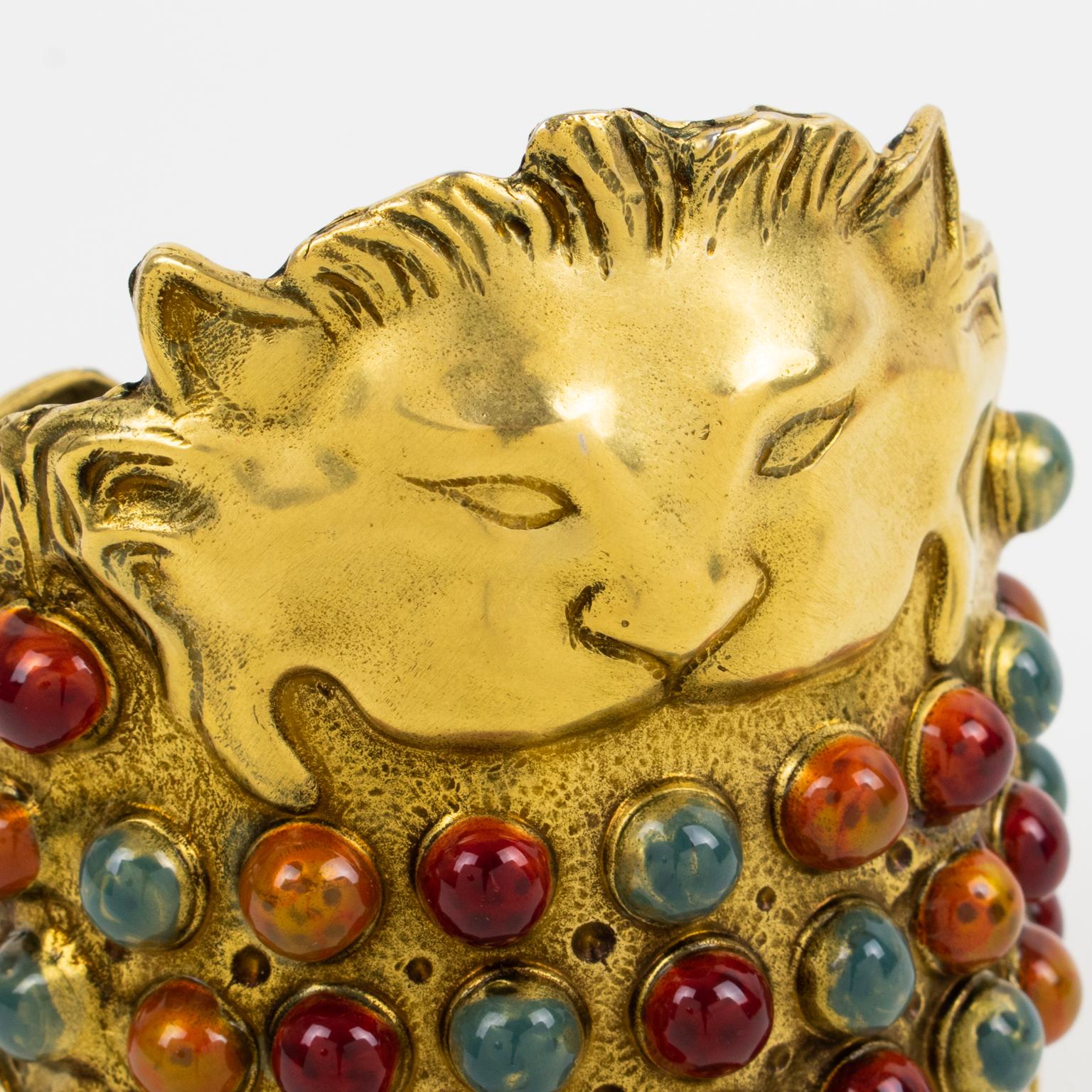 Bracciale Runway Cruise Collection'S di Gucci in oro e cabochon gioiello in vendita 5