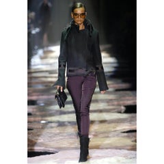 Gucci Runway FW 2004 Tom Ford Era Suede Python Heel Boots Size 9B