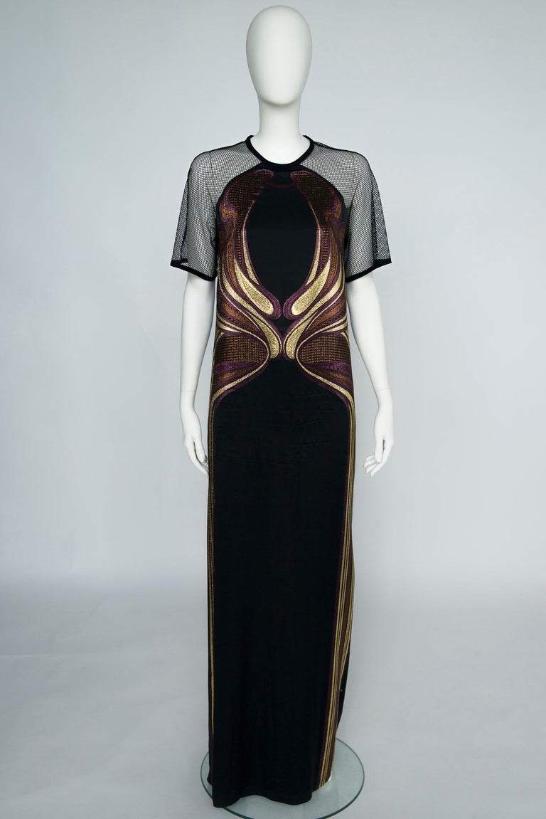 Gucci Runway Mesh & Lurex Evening Dress, Spring-Summer 2014