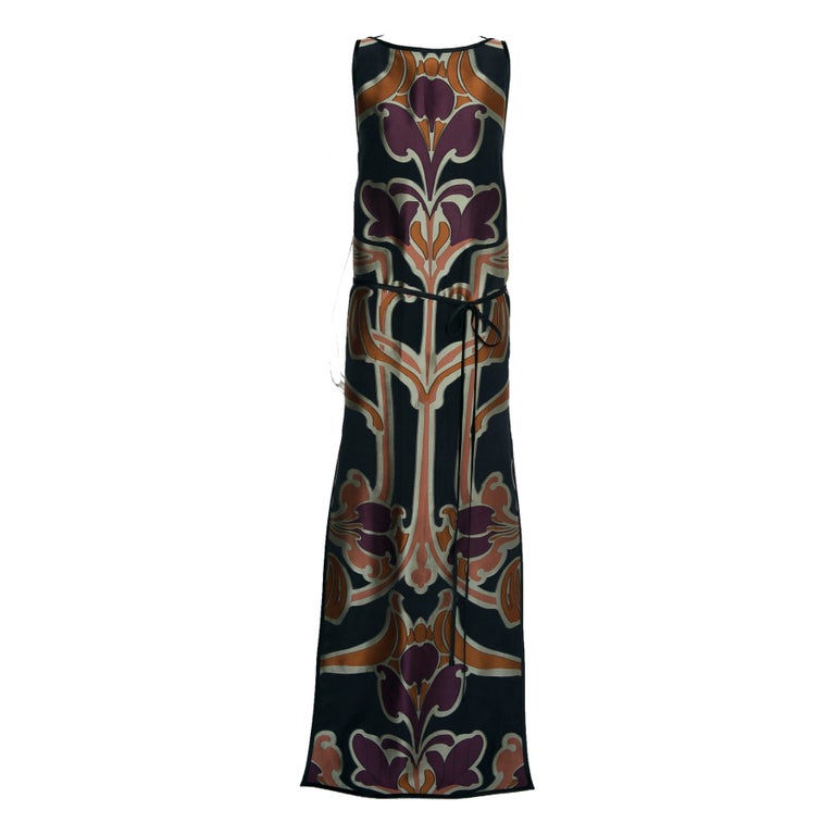Gucci Runway Silk Damask Evening Tunic Dress, Spring-Summer 2014 Gucci Runway Silk Damask Evening Tunic Dress, Spring-Summer 2014