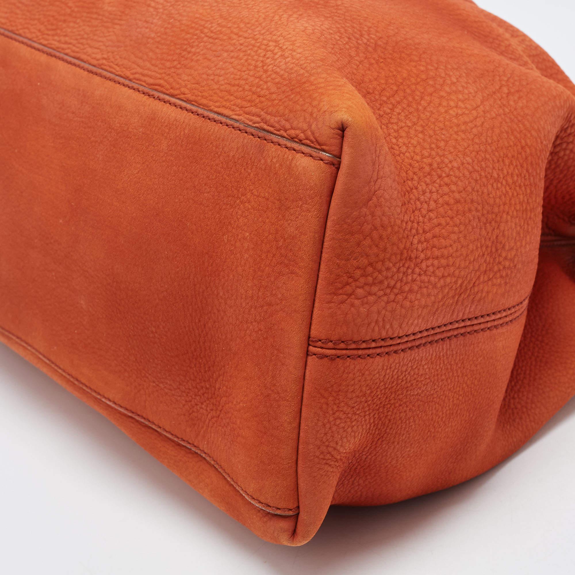 Gucci Rust Brown Nubuck Leather Medium Soho Chain Shoulder Bag 11